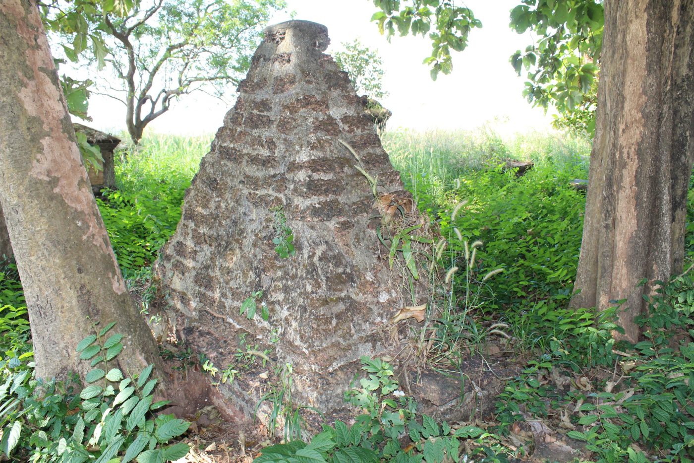 Laterite pyramidal tomb in Egyptian Revival style Thalassery