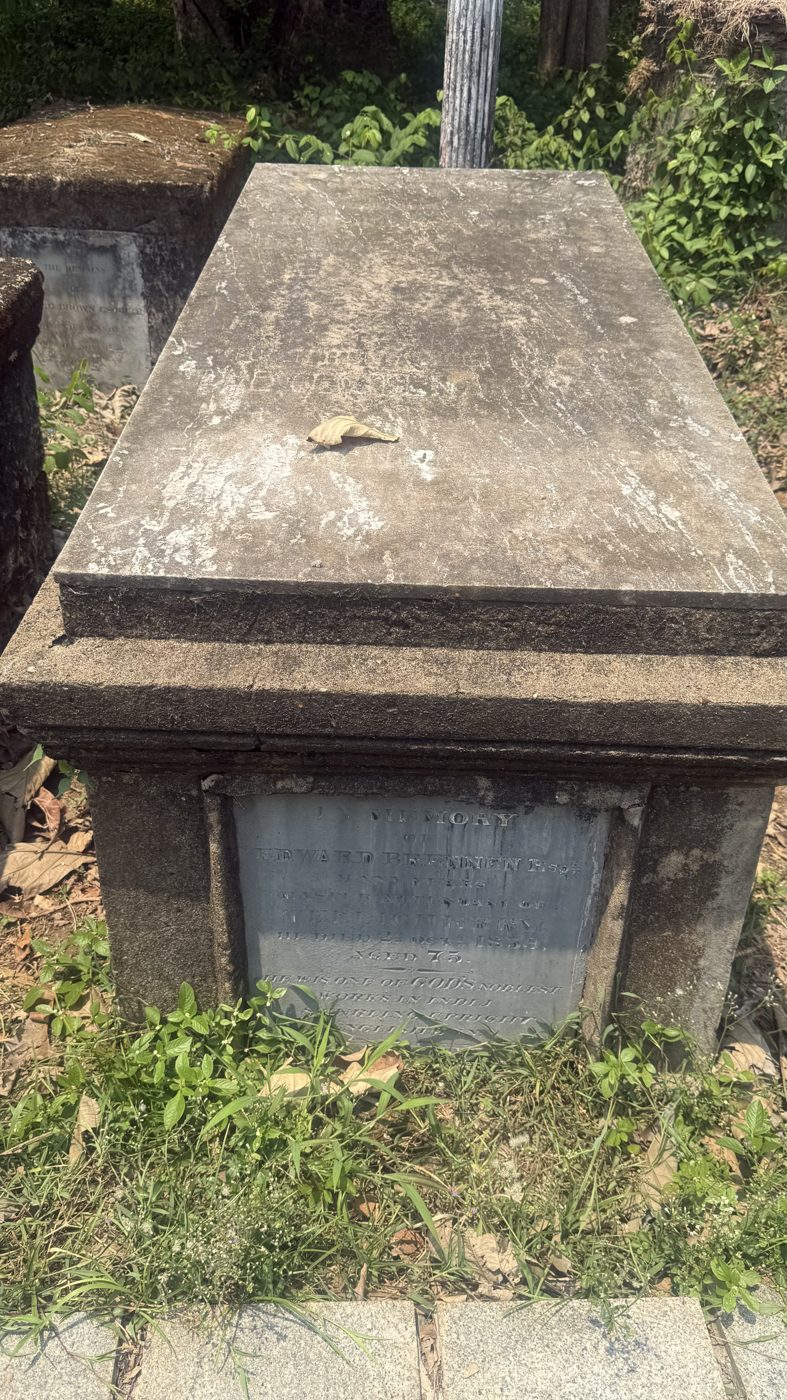 Edward Brennen tomb the largest in St. John's cemetery Thalassery